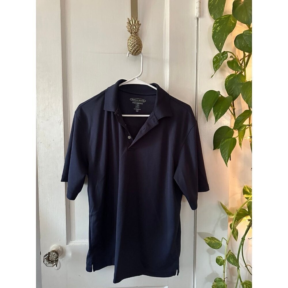 Pebble Beach men’s size small dark blue polo shirt